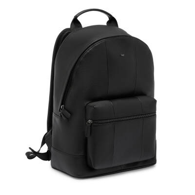 Siyah Deri Unisex Sırt Çantası - S1SR00021491-M4H - 2