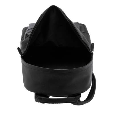 Siyah Deri Unisex Sırt Çantası - S1SR00021491-N9A - 5
