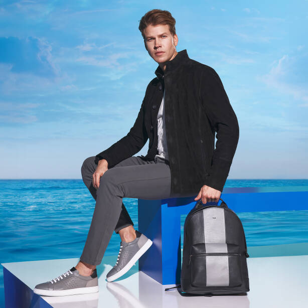 Siyah Deri Unisex Sırt Çantası - S1SR00021491-N9A - Tergan