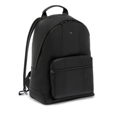 Siyah Deri Unisex Sırt Çantası - S1SR00021491-U8I - 2
