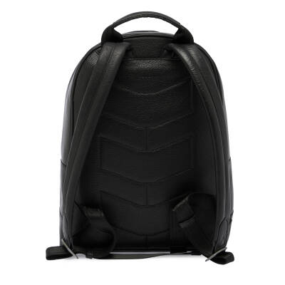 Siyah Deri Unisex Sırt Çantası - S1SR00021491-U8I - 3