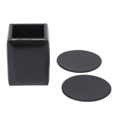 Siyah Deri Unisex Sümen Takımı - S1SU00004754-A97 - 4