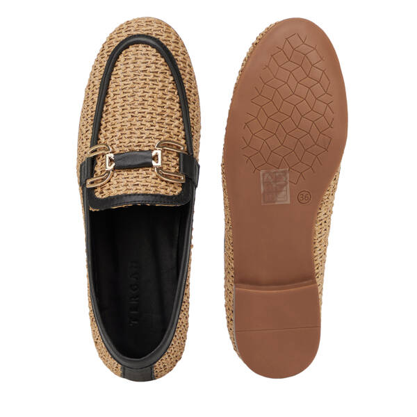 Siyah Deri-Vegan Kadın Loafer - K26Y1AY68629-V1S - 6