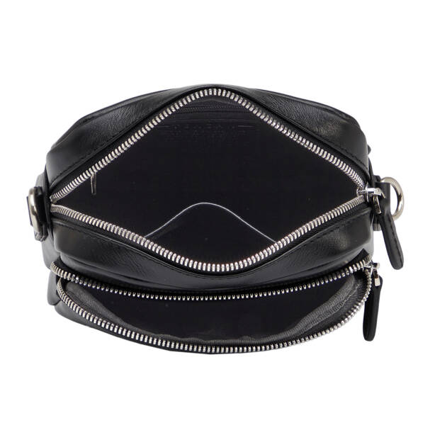 Siyah Hakiki Deri Erkek Çapraz Askılı Çanta - S1AC00021542-A85 - 4