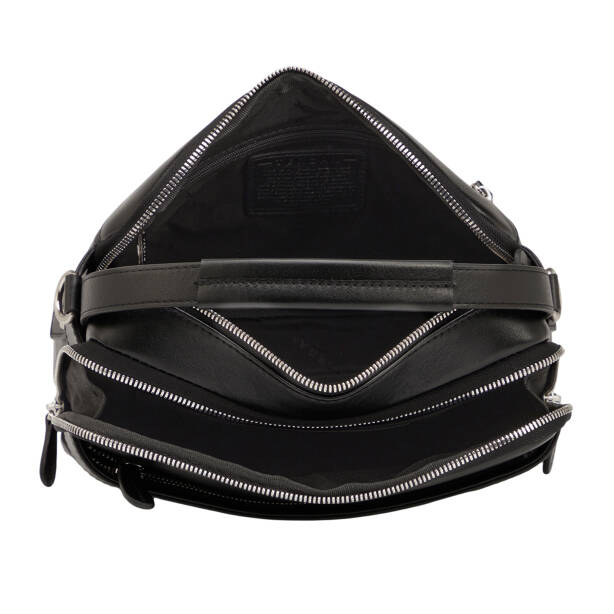 Siyah Hakiki Deri Erkek Çapraz Askılı Çanta - S1AC00021545-A85 - 4