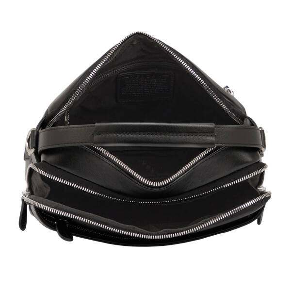 Siyah Hakiki Deri Erkek Çapraz Askılı Çanta - S1AC00021545-A85 - 4