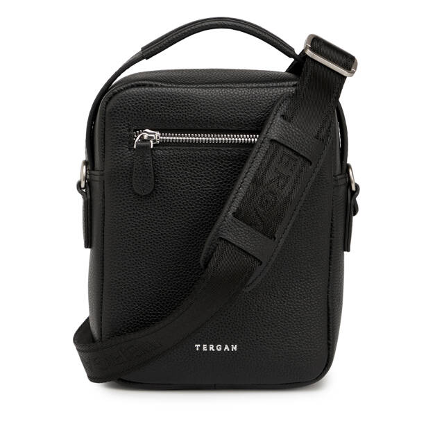 Siyah Hakiki Deri Erkek Çapraz Askılı Çanta - S1AC00021551-A6F - 3