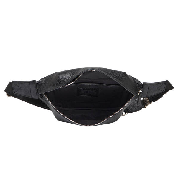 Siyah Hakiki Deri Erkek Bel Çantası - S1BL00021549-V5N - 4