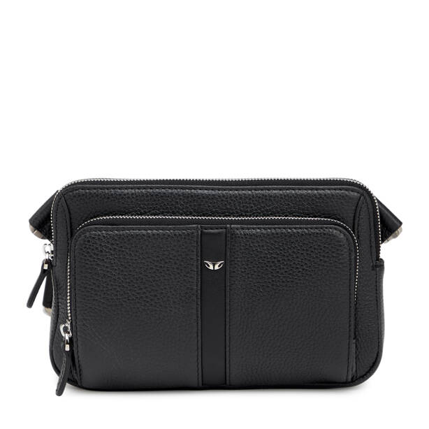 Siyah Hakiki Deri Erkek Bel Çantası - S1BL00021559-A41 - Tergan