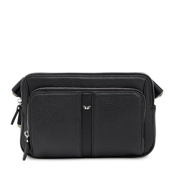 Siyah Hakiki Deri Erkek Bel Çantası - S1BL00021559-A41 - 1