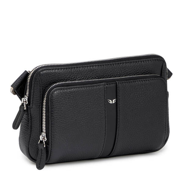 Siyah Hakiki Deri Erkek Bel Çantası - S1BL00021559-A41 - 2