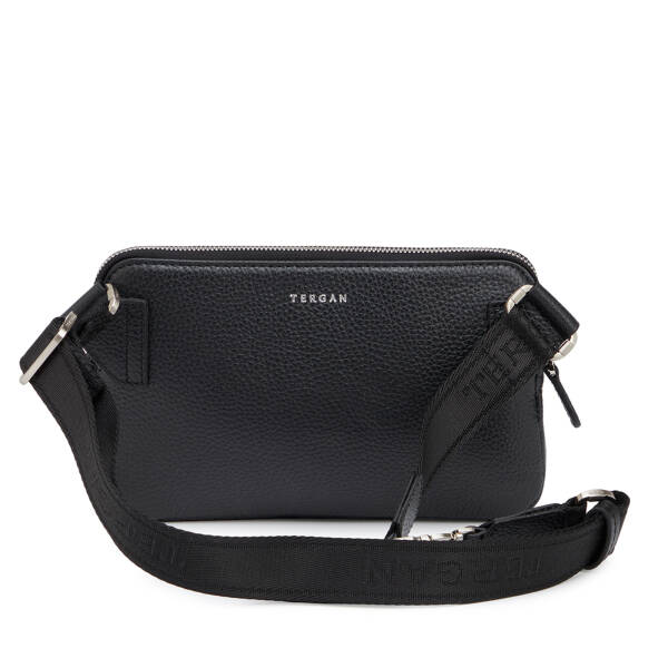 Siyah Hakiki Deri Erkek Bel Çantası - S1BL00021559-A41 - 3