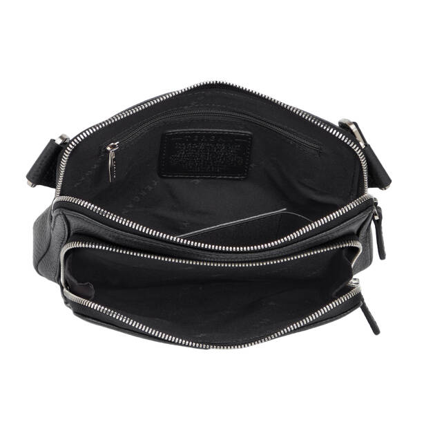 Siyah Hakiki Deri Erkek Bel Çantası - S1BL00021559-A41 - Tergan