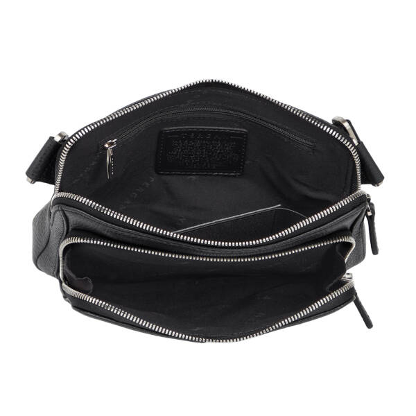 Siyah Hakiki Deri Erkek Bel Çantası - S1BL00021559-A41 - 4