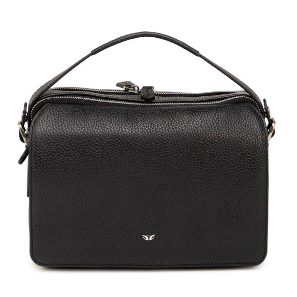 Siyah Hakiki Deri Erkek Çapraz Askılı Çanta - S1AC00021555-A41 - 1