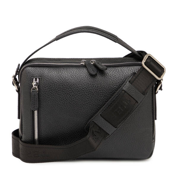 Siyah Hakiki Deri Erkek Çapraz Askılı Çanta - S1AC00021555-A41 - 3