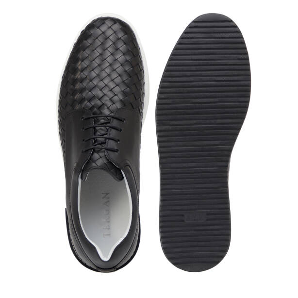 Siyah Hakiki Deri Erkek Casual Ayakkabı - E25I1AY57314-C1U - 6