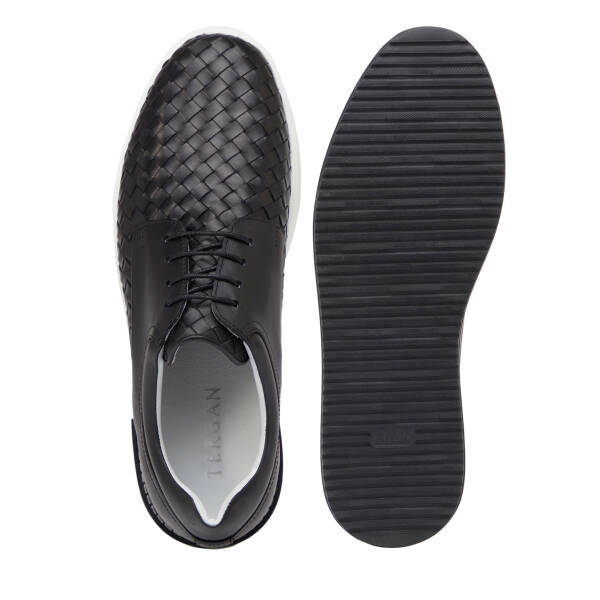 Siyah Hakiki Deri Erkek Casual Ayakkabı - E25I1AY57314-C1U - 6