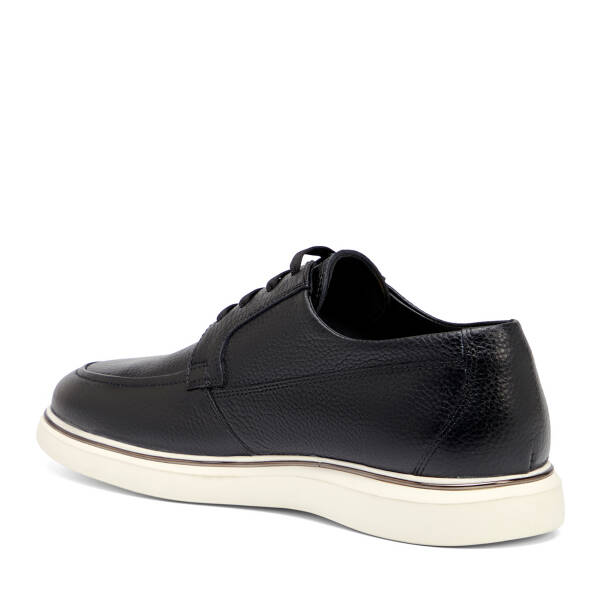 Siyah Hakiki Deri Erkek Casual Ayakkabı - E26I1AY57589-A41 - 4