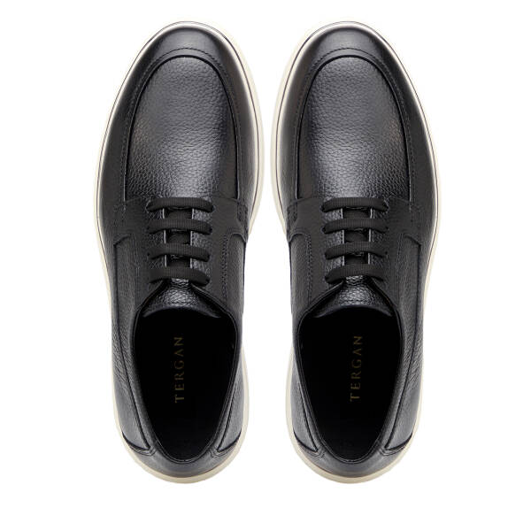 Siyah Hakiki Deri Erkek Casual Ayakkabı - E26I1AY57589-A41 - 5