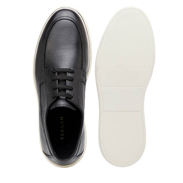 Siyah Hakiki Deri Erkek Casual Ayakkabı - E26I1AY57589-A41 - 6