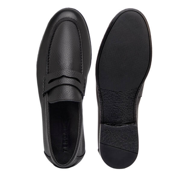 Siyah Hakiki Deri Erkek Casual Ayakkabı - E26I1AY57639-A23 - 6