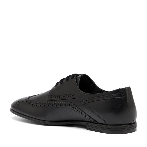 Siyah Hakiki Deri Erkek Casual Ayakkabı - E26I1AY57719-A23 - 4