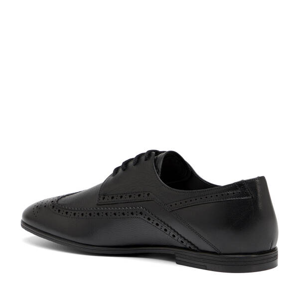 Siyah Hakiki Deri Erkek Casual Ayakkabı - E26I1AY57719-A23 - 4