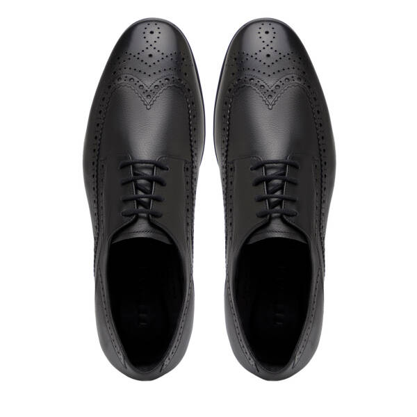 Siyah Hakiki Deri Erkek Casual Ayakkabı - E26I1AY57719-A23 - 5