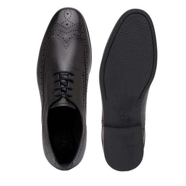 Siyah Hakiki Deri Erkek Casual Ayakkabı - E26I1AY57719-A23 - 6