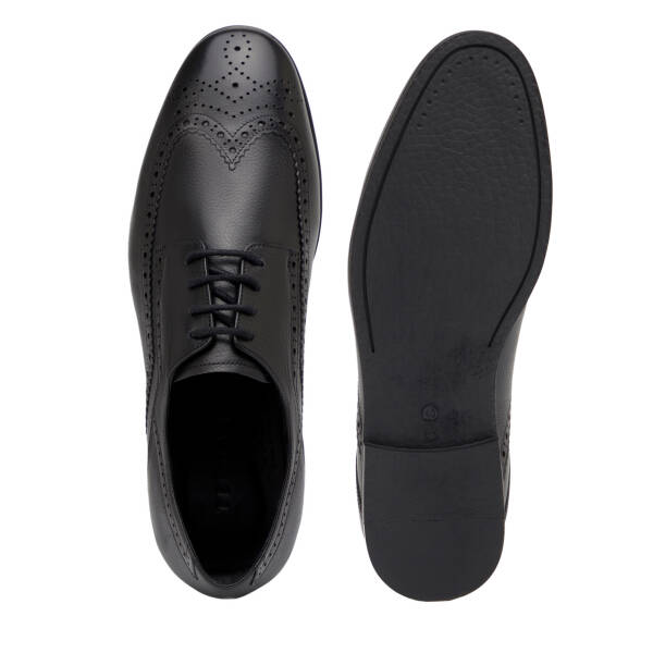 Siyah Hakiki Deri Erkek Casual Ayakkabı - E26I1AY57719-A23 - 6