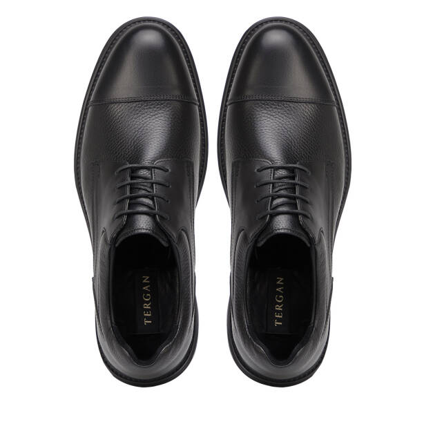 Siyah Hakiki Deri Erkek Casual Ayakkabı - E26S1AY57833-A23 - 5
