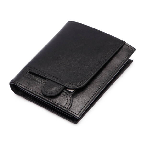 Siyah Hakiki Deri Erkek Cüzdan - S1CE00001674-B06 - Tergan