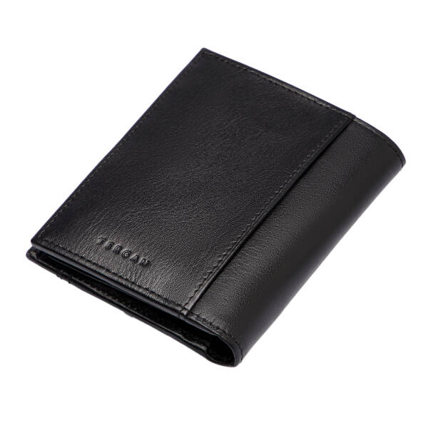 Siyah Hakiki Deri Erkek Cüzdan - S1CE00001674-B06 - Tergan