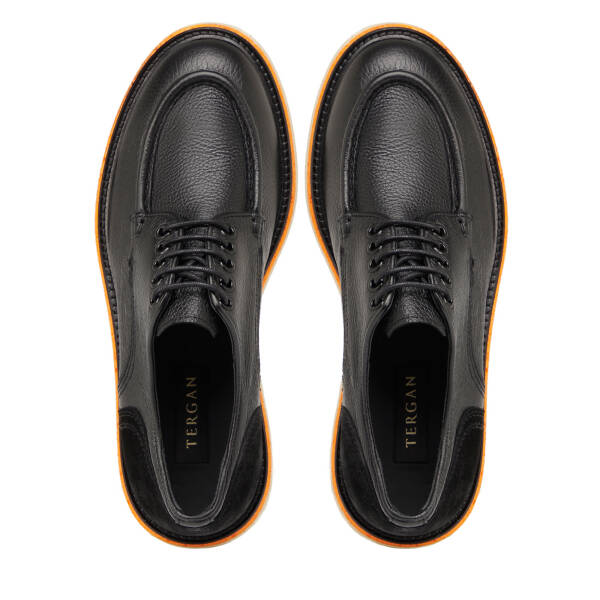 Siyah Hakiki Deri Erkek Klasik Ayakkabı - E25I1AY57194-A01 - 5