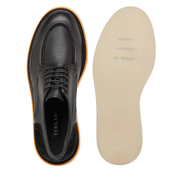 Siyah Hakiki Deri Erkek Klasik Ayakkabı - E25I1AY57194-A01 - 6