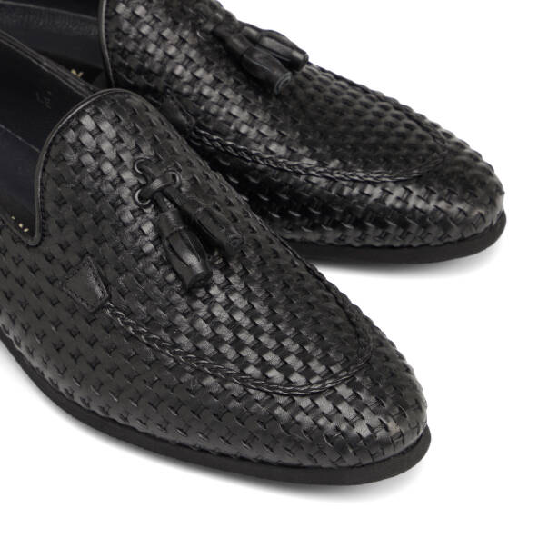 Siyah Hakiki Deri Erkek Klasik Ayakkabı - E25I1AY57205-A43 - 3