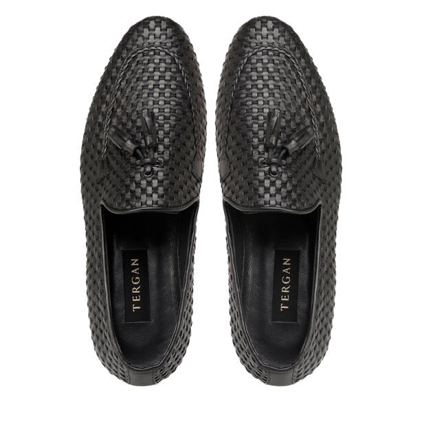 Siyah Hakiki Deri Erkek Klasik Ayakkabı - E25I1AY57205-A43 - 5