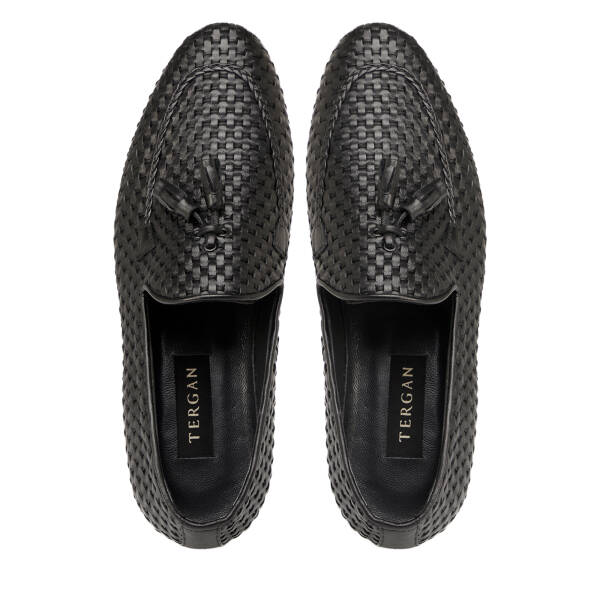 Siyah Hakiki Deri Erkek Klasik Ayakkabı - E25I1AY57205-A43 - 5