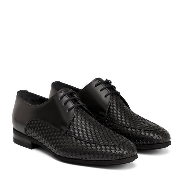 Siyah Hakiki Deri Erkek Klasik Ayakkabı - E25I1AY57206-A43 - 2
