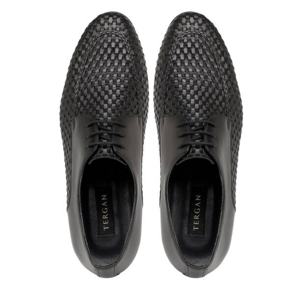 Siyah Hakiki Deri Erkek Klasik Ayakkabı - E25I1AY57206-A43 - 5