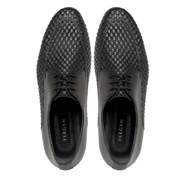 Siyah Hakiki Deri Erkek Klasik Ayakkabı - E25I1AY57206-A43 - 5