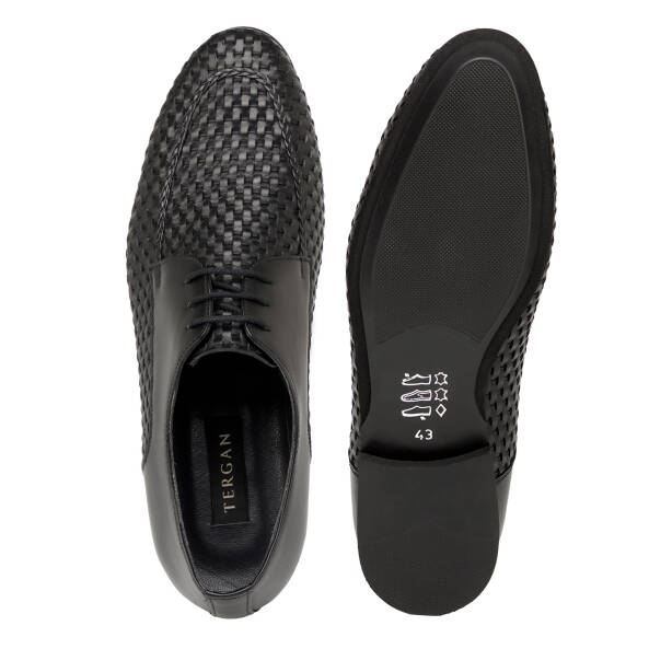 Siyah Hakiki Deri Erkek Klasik Ayakkabı - E25I1AY57206-A43 - 6