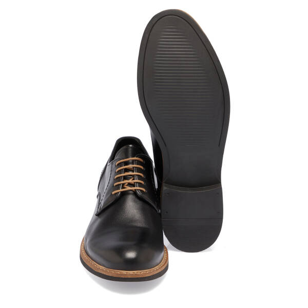 Siyah Hakiki Deri Erkek Klasik Ayakkabı - E26I1AY57618-I1X - 4