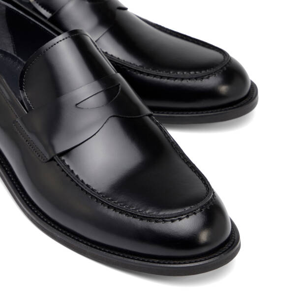 Siyah Hakiki Deri Erkek Klasik Ayakkabı - E26I1AY57676-A35 - 3
