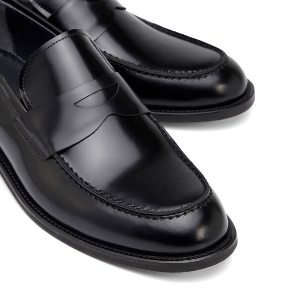 Siyah Hakiki Deri Erkek Klasik Ayakkabı - E26I1AY57676-A35 - 3