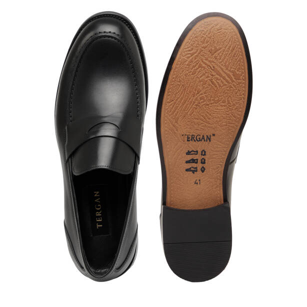 Siyah Hakiki Deri Erkek Klasik Ayakkabı - E26I1AY57676-A43 - 6