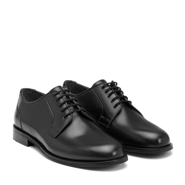 Siyah Hakiki Deri Erkek Klasik Ayakkabı - E26I1AY57677-A43 - 2