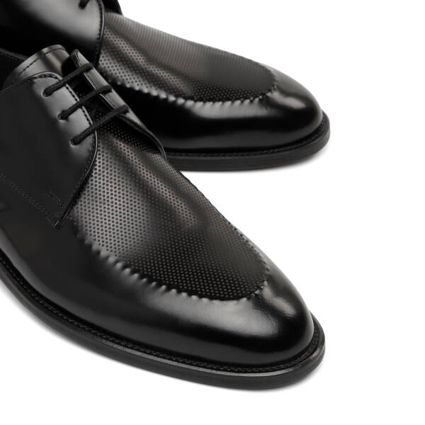Siyah Hakiki Deri Erkek Klasik Ayakkabı - E26I1AY57679-A35 - 3