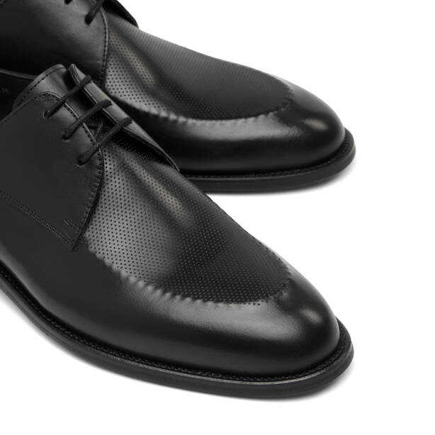Siyah Hakiki Deri Erkek Klasik Ayakkabı - E26I1AY57679-A43 - 3
